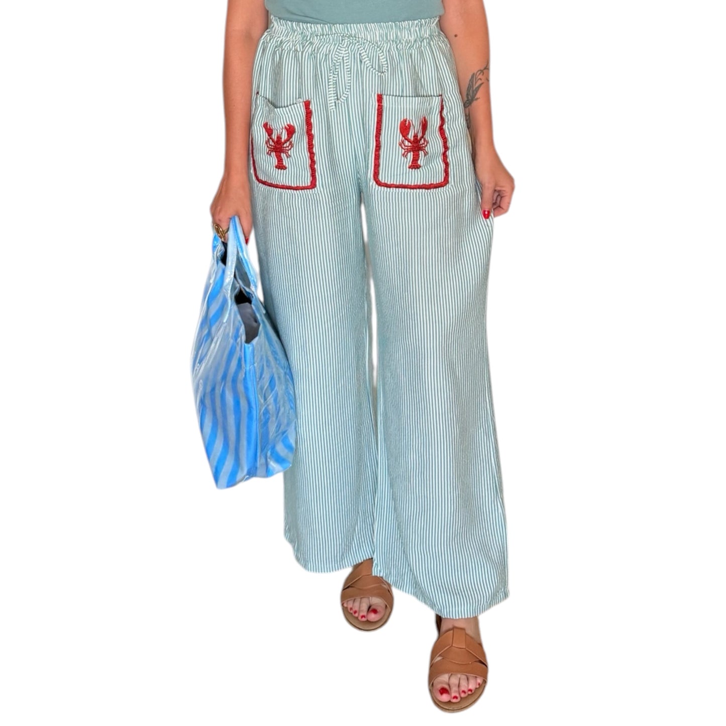 Pantalón rayas langosta