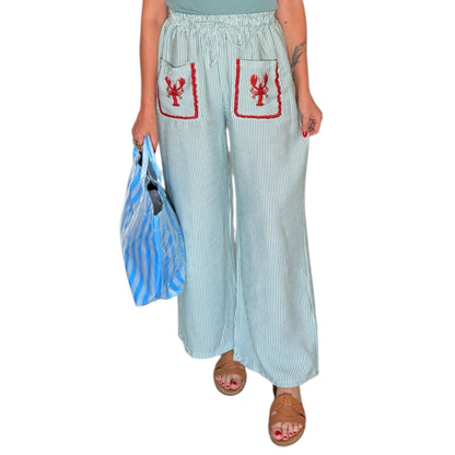 Pantalón rayas langosta