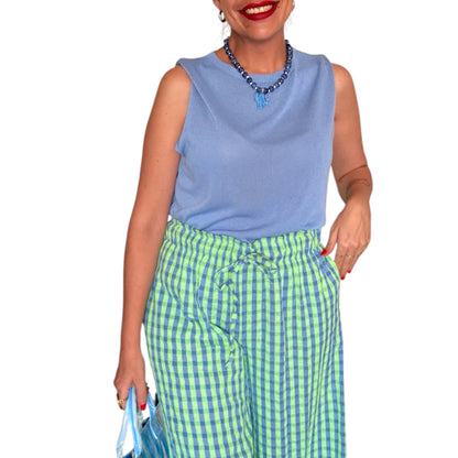 Top punto azul
