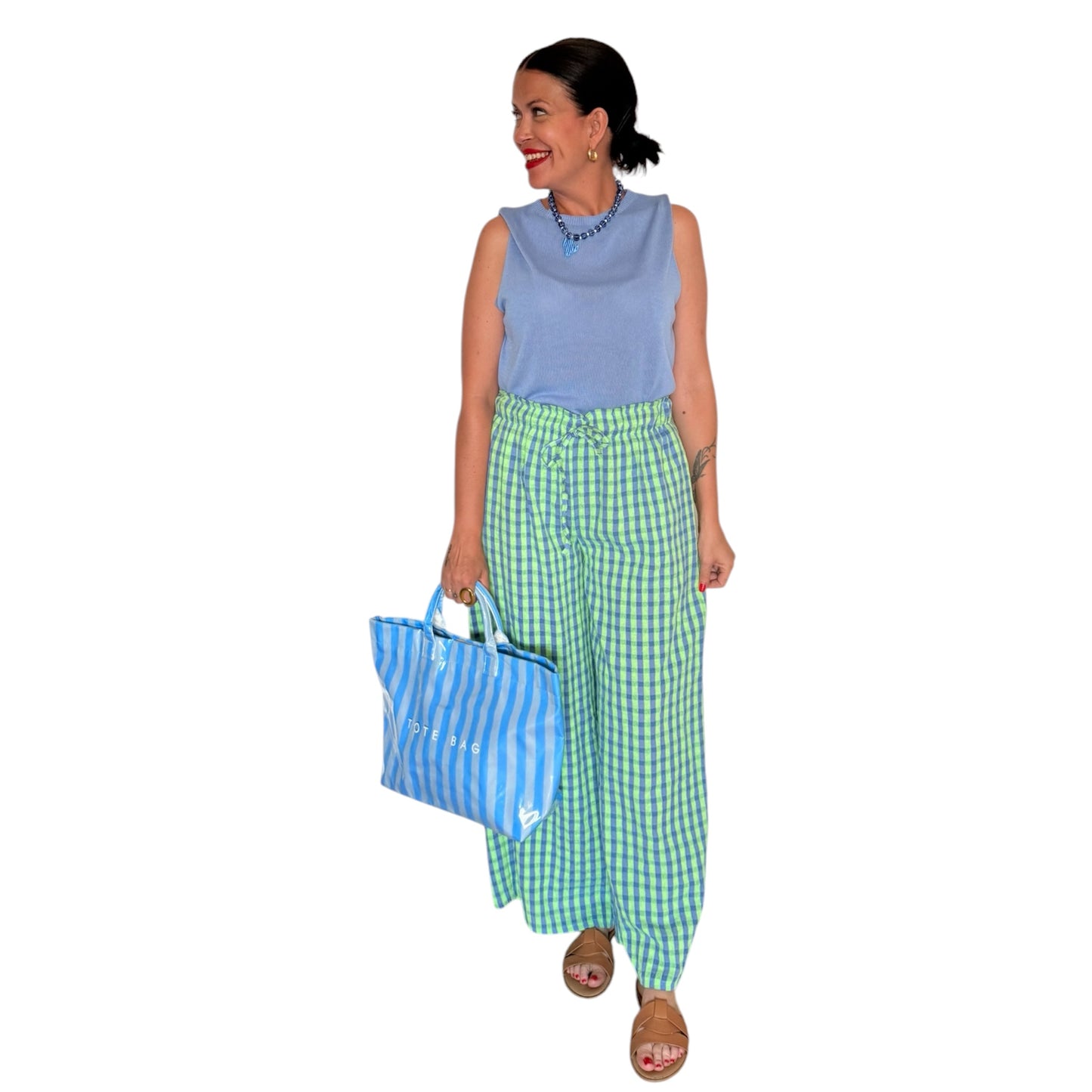Top punto azul