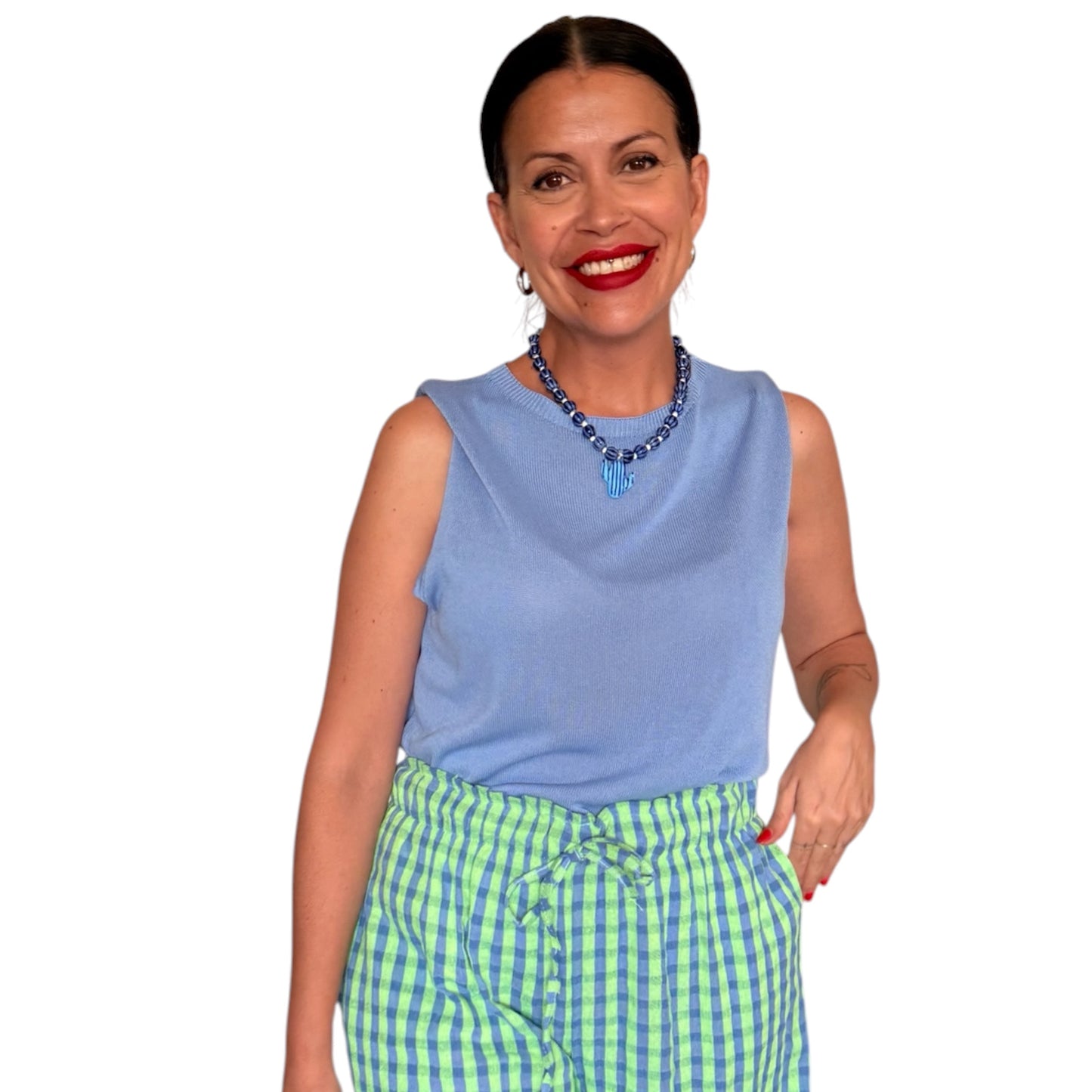 Top punto azul