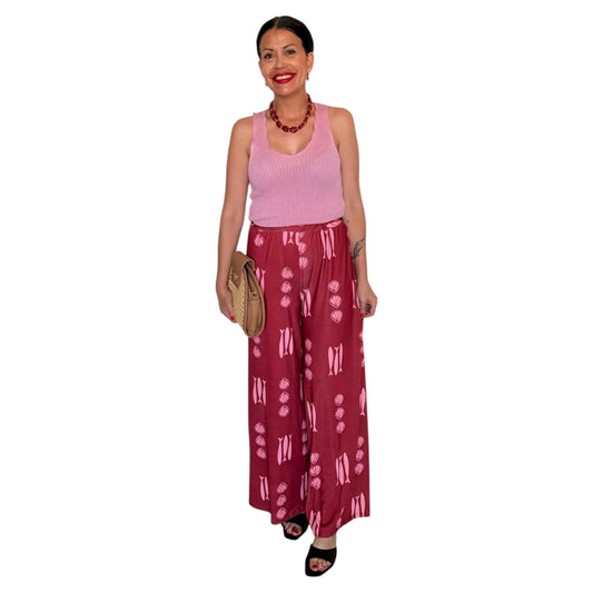 Top tirantes rosa