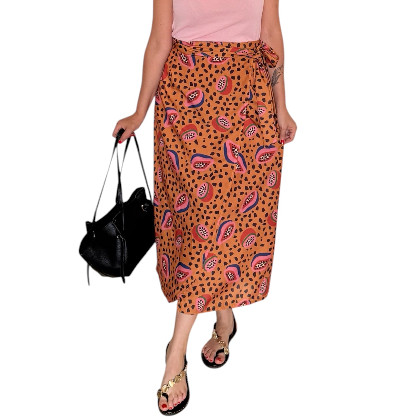 Falda pareo Papaya naranja