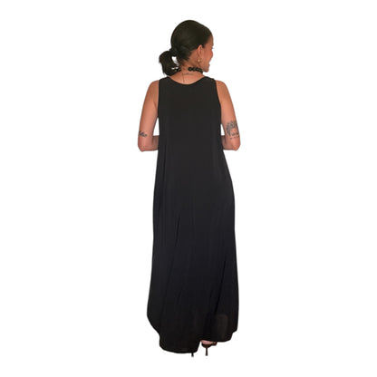 Vestido liso negro AMY