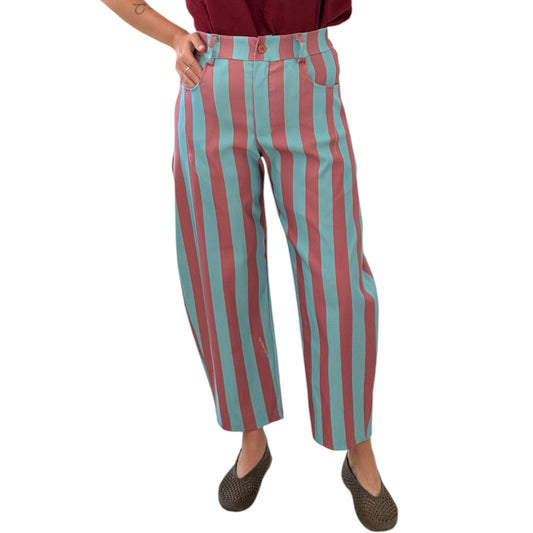 Pantalón Ballom rayas azul y rosa