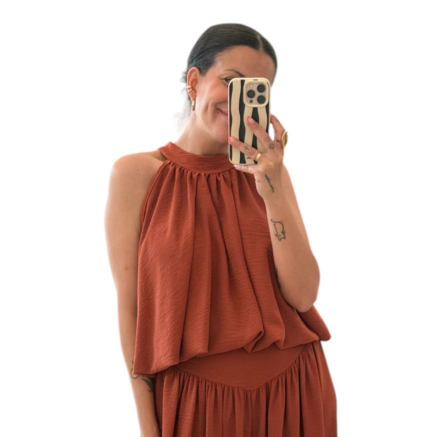 Conjunto Valeria teja