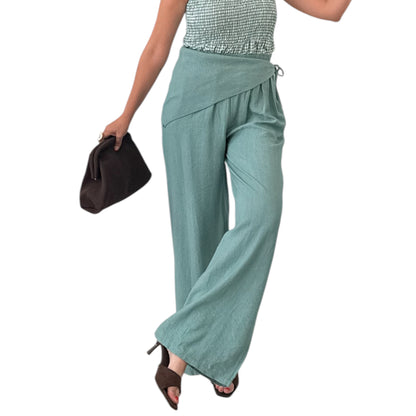 Pantalón pañuelo celeste