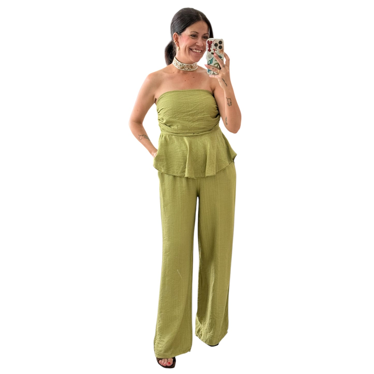 Conjunto Alma verde lima