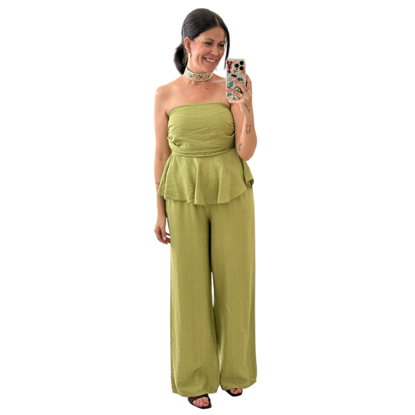Conjunto Alma verde lima