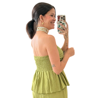 Conjunto Alma verde lima