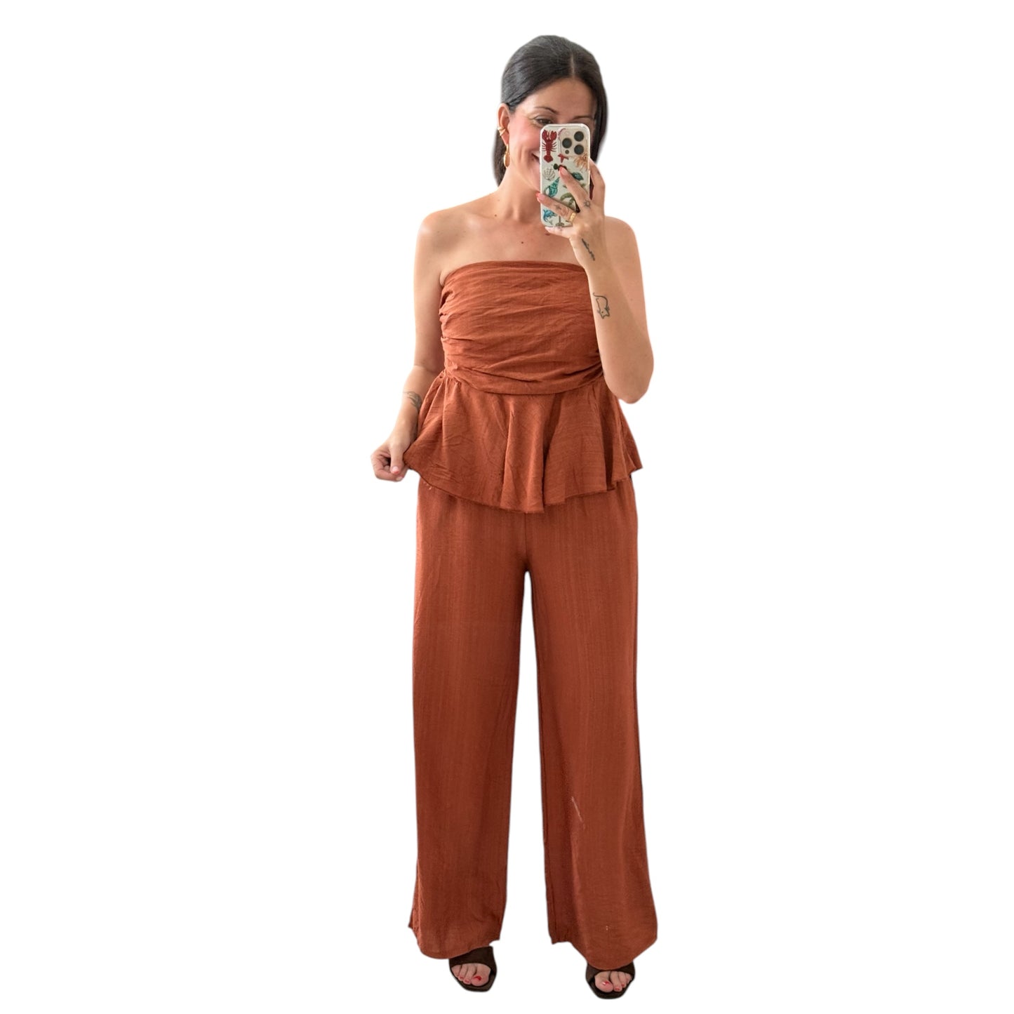 Conjunto Alma teja