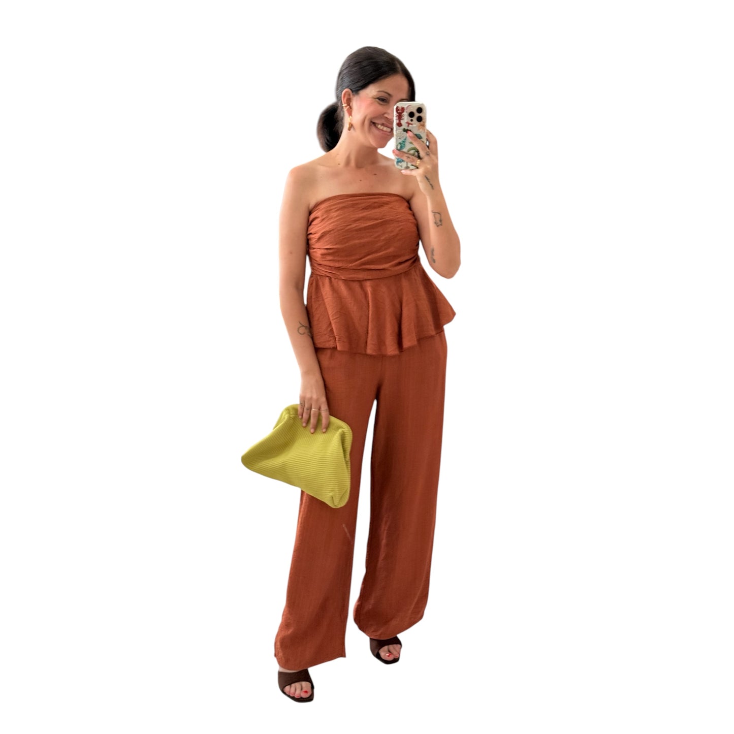 Conjunto Alma teja