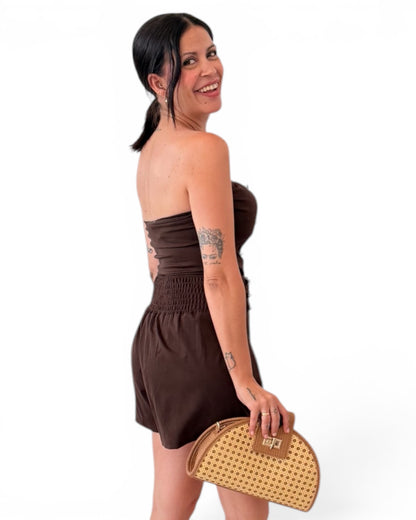 Pantalón chocolate botones