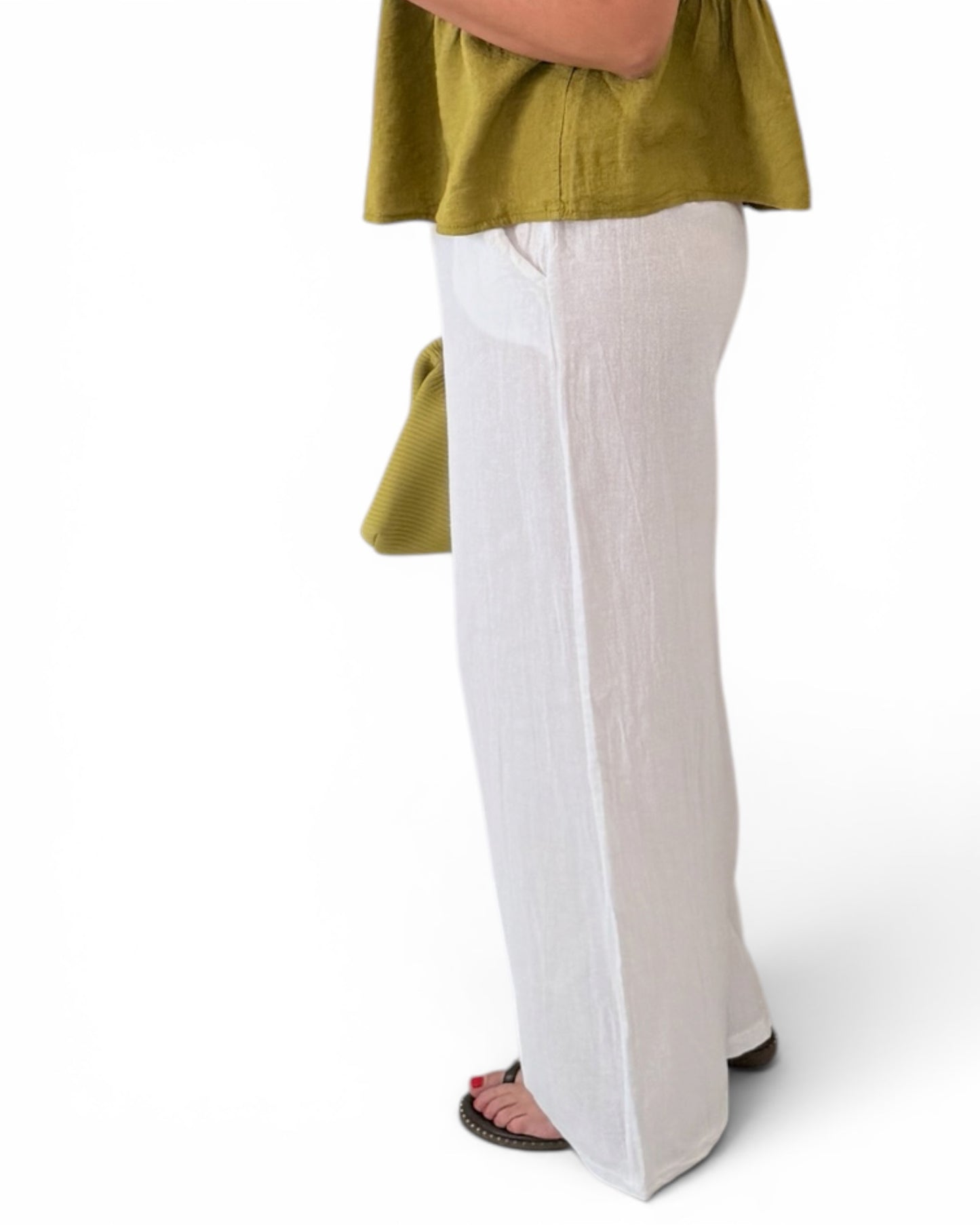 Pantalón algodón blanco