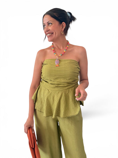 Conjunto Alma verde lima