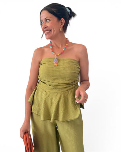 Conjunto Alma verde lima