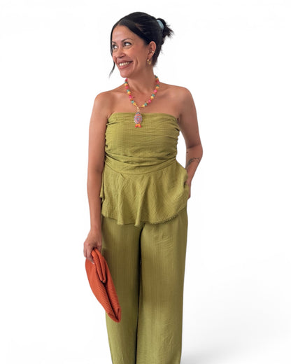 Conjunto Alma verde lima