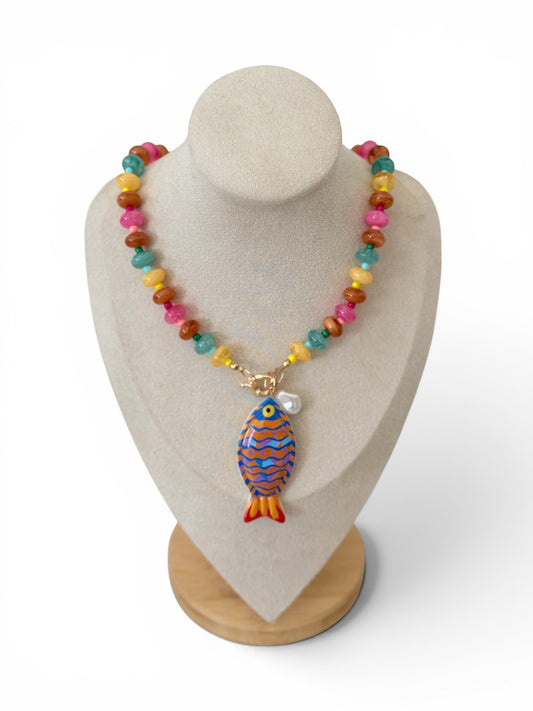 Collar colorinchis pez