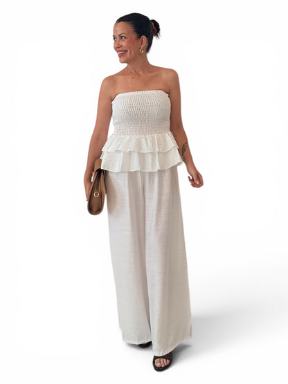 Mono volantes blanco