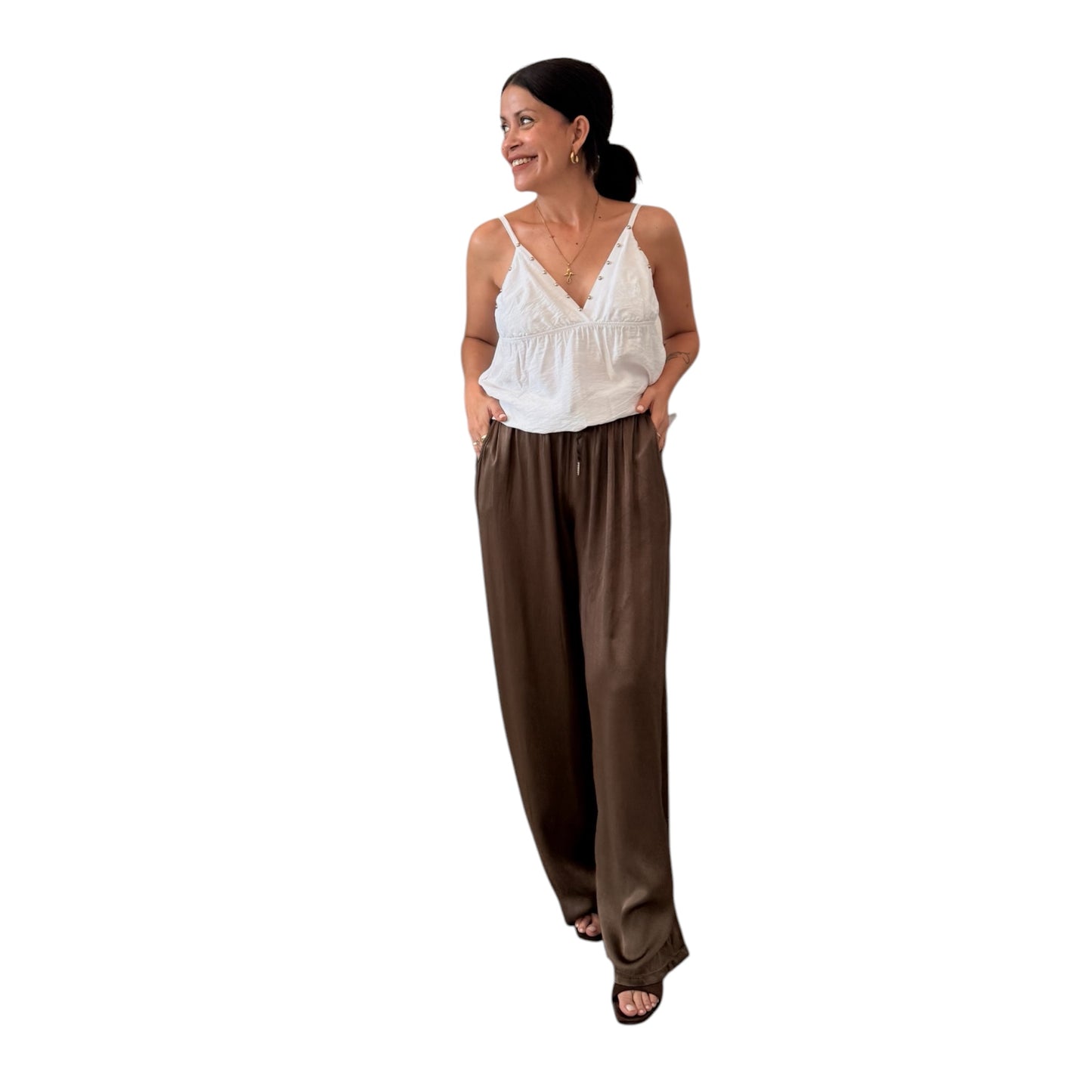Top tachas blancas