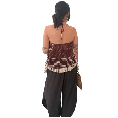 Blusa rayas halter