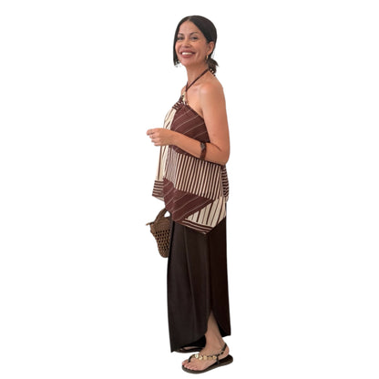Blusa rayas halter