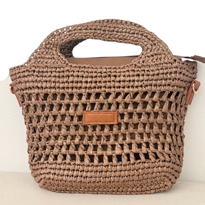 Bolso crochet chocolate