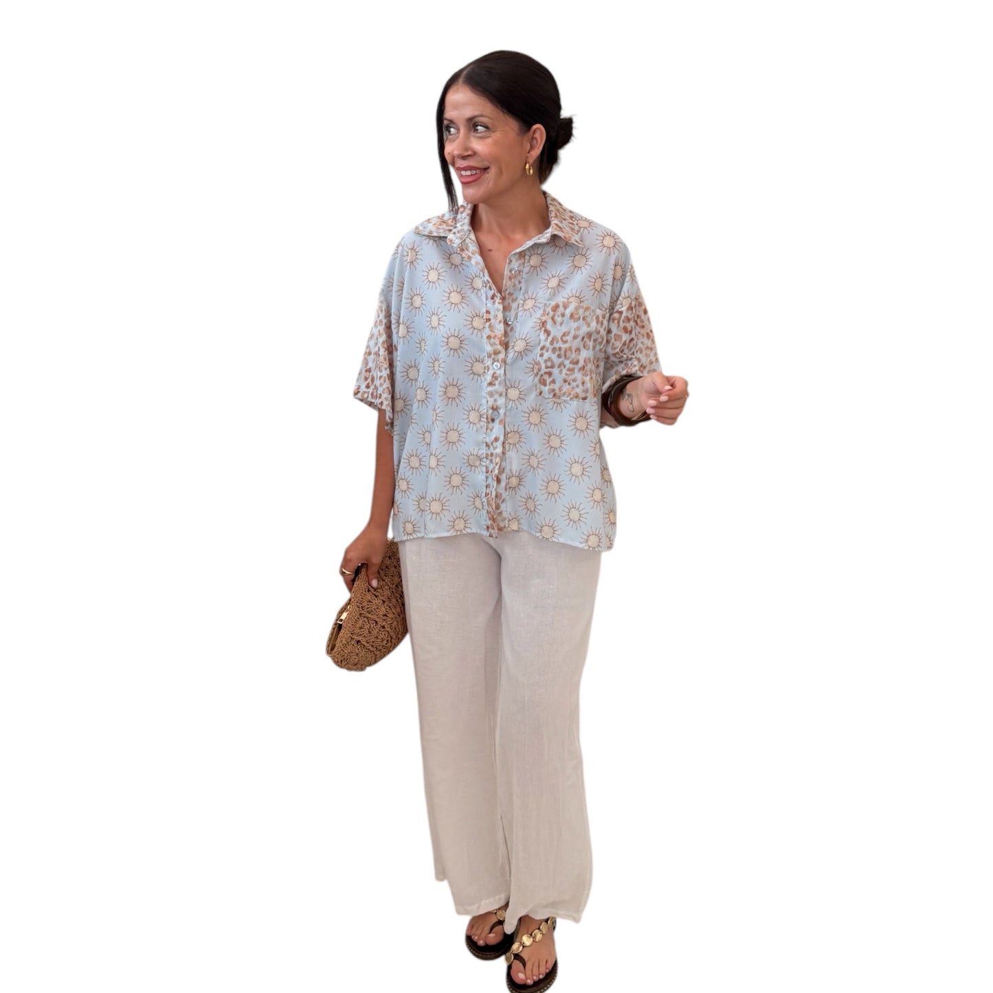 Pantalón algodón blanco