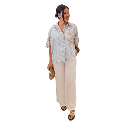 Pantalón algodón blanco