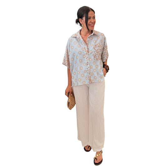 Pantalón algodón blanco