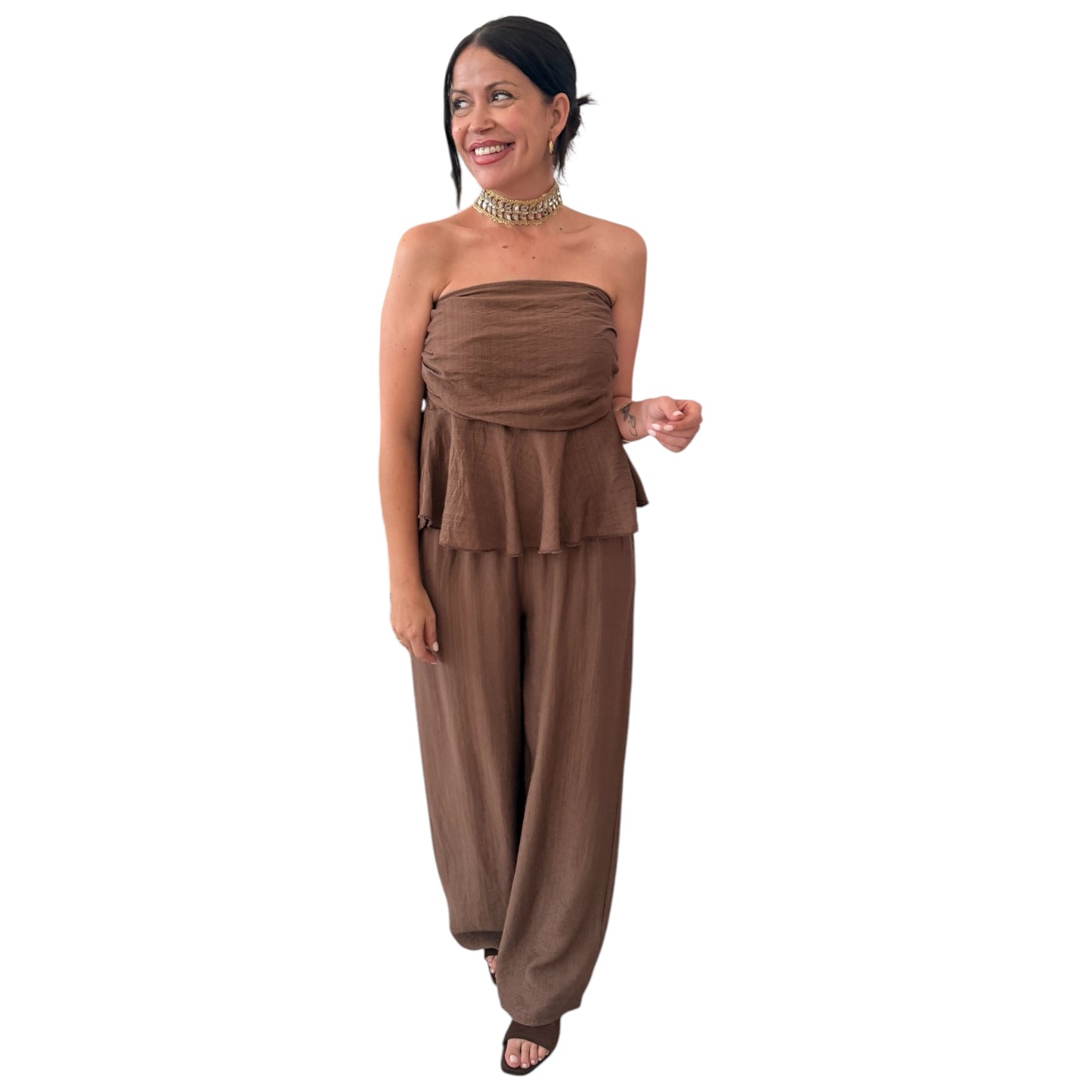 Conjunto Alma chocolate