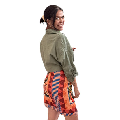 Falda pareo Tropical