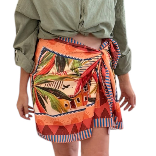 Falda pareo Tropical