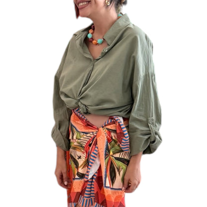 Falda pareo Tropical