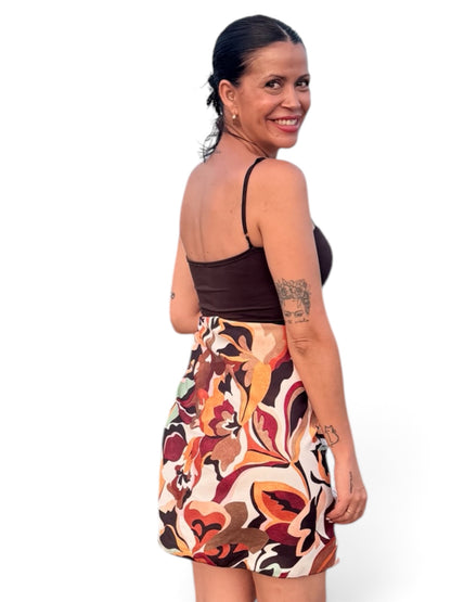 Falda pareo floral