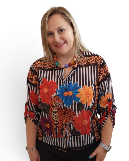 Camisa estampada rayas