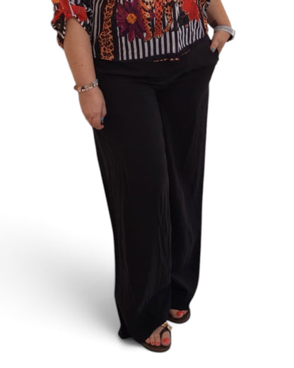 Pantalón fluido negro