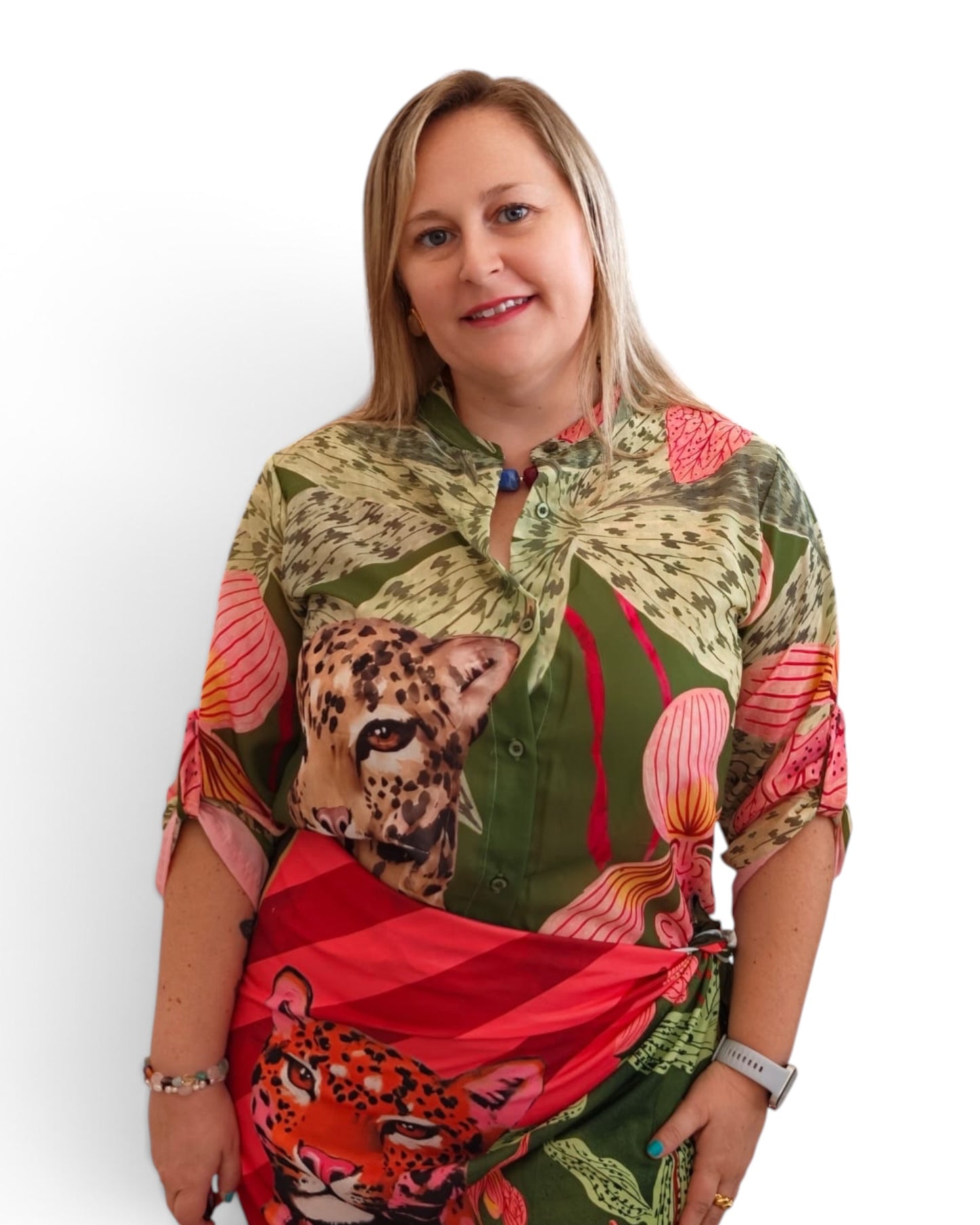 Camisa estampada leopardo