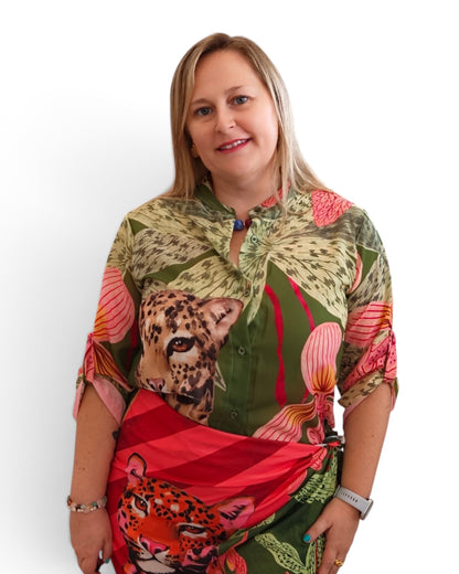 Camisa estampada leopardo