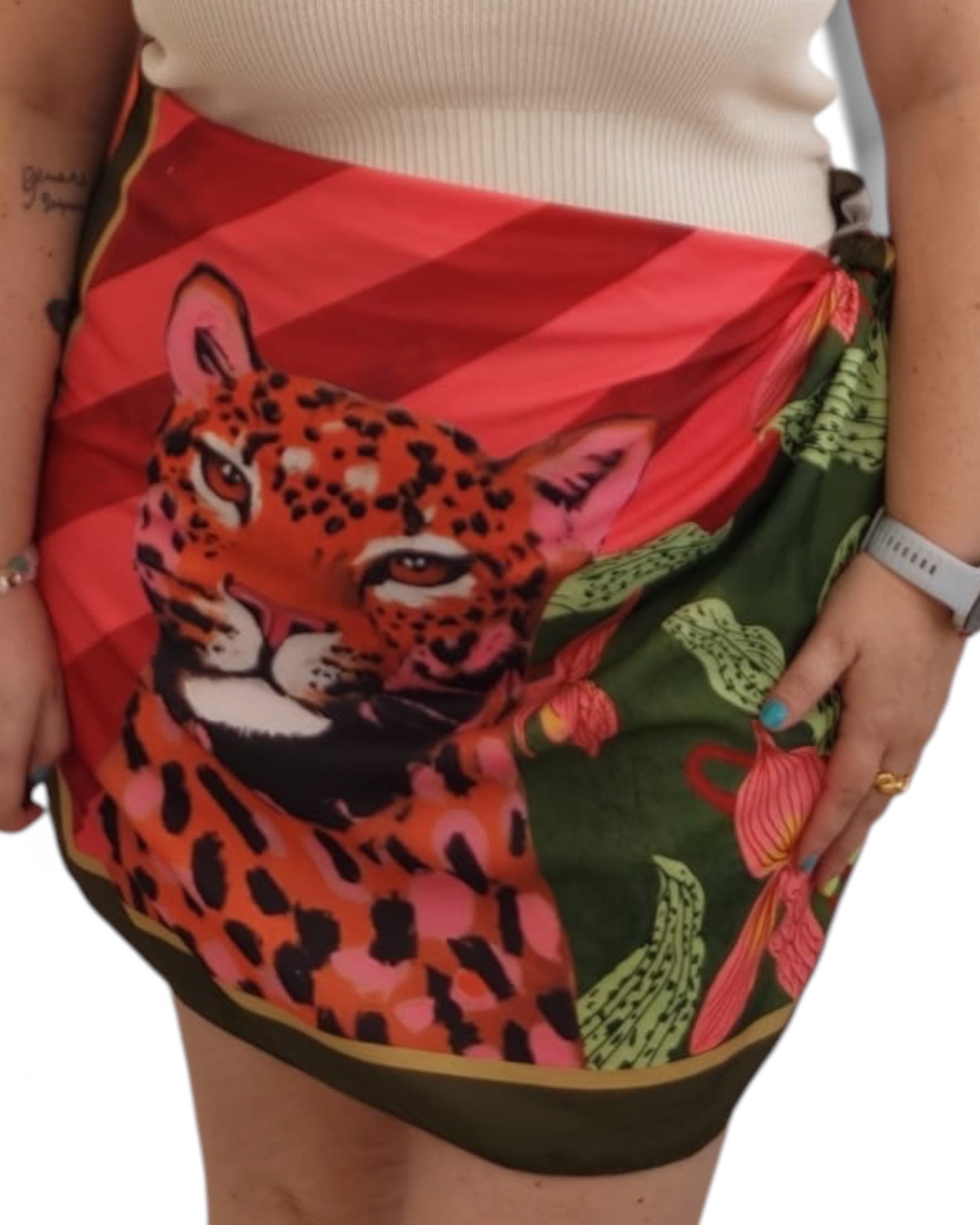 Camisa estampada leopardo