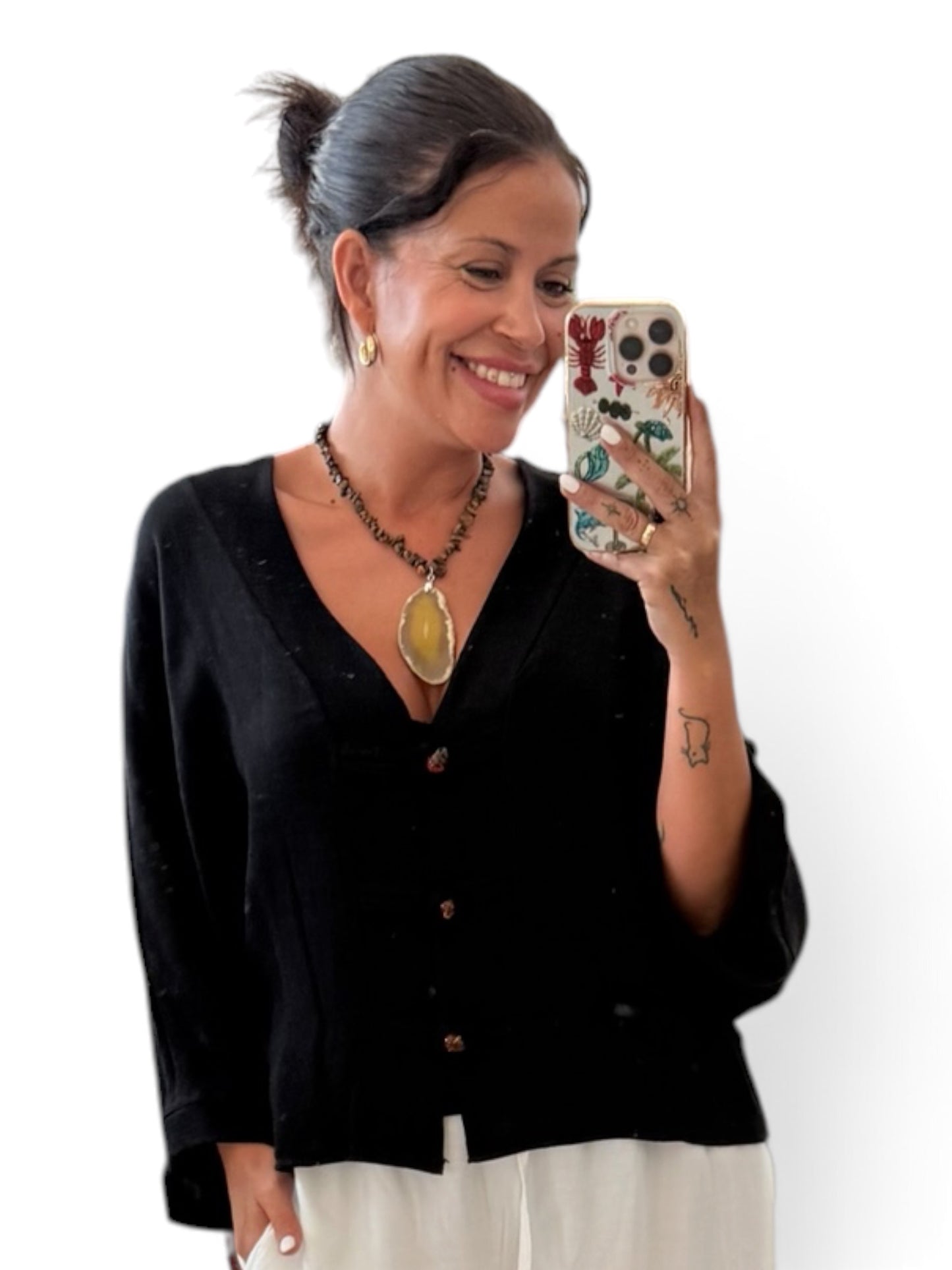 Blusa Sanghai negra