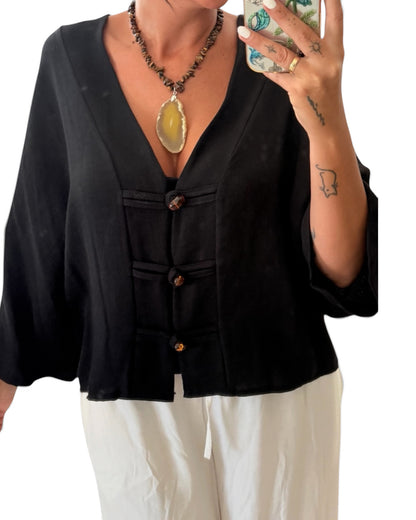 Blusa Sanghai negra