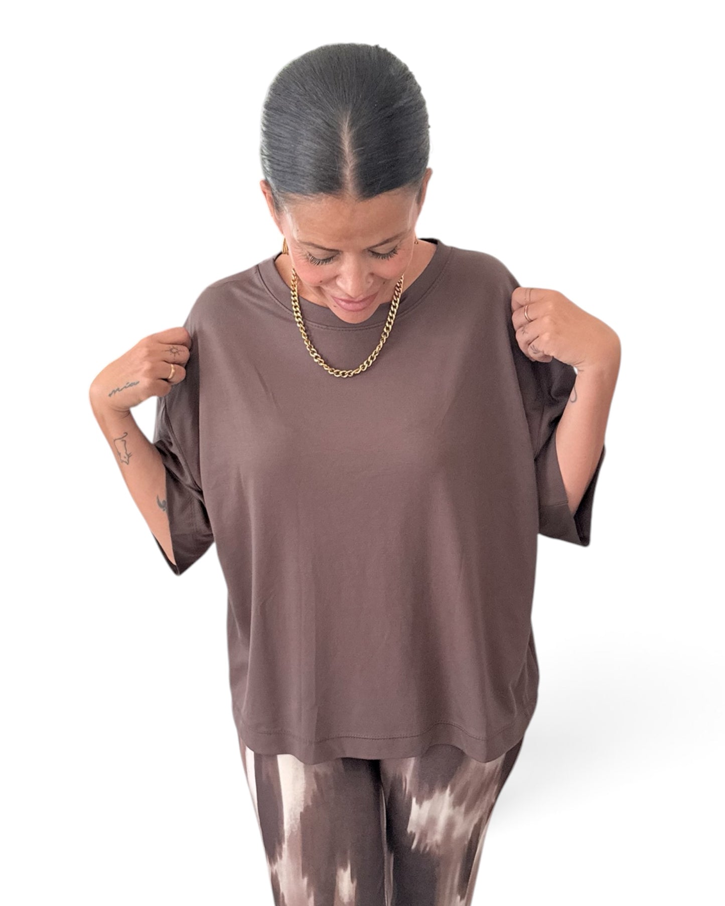 Camiseta basic chocolate