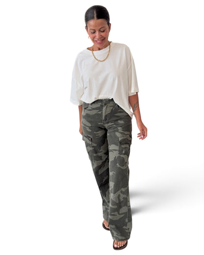Jeans cargo militar
