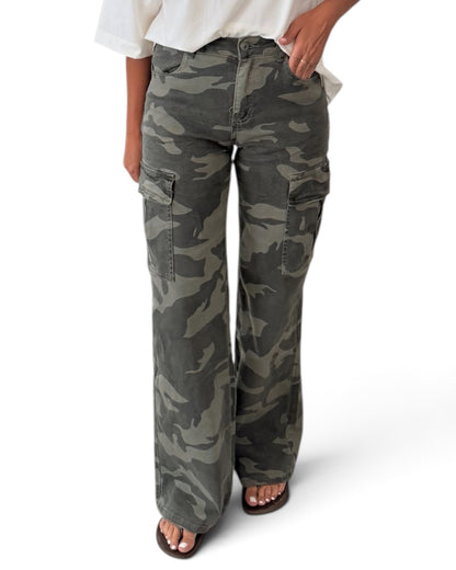 Jeans cargo militar