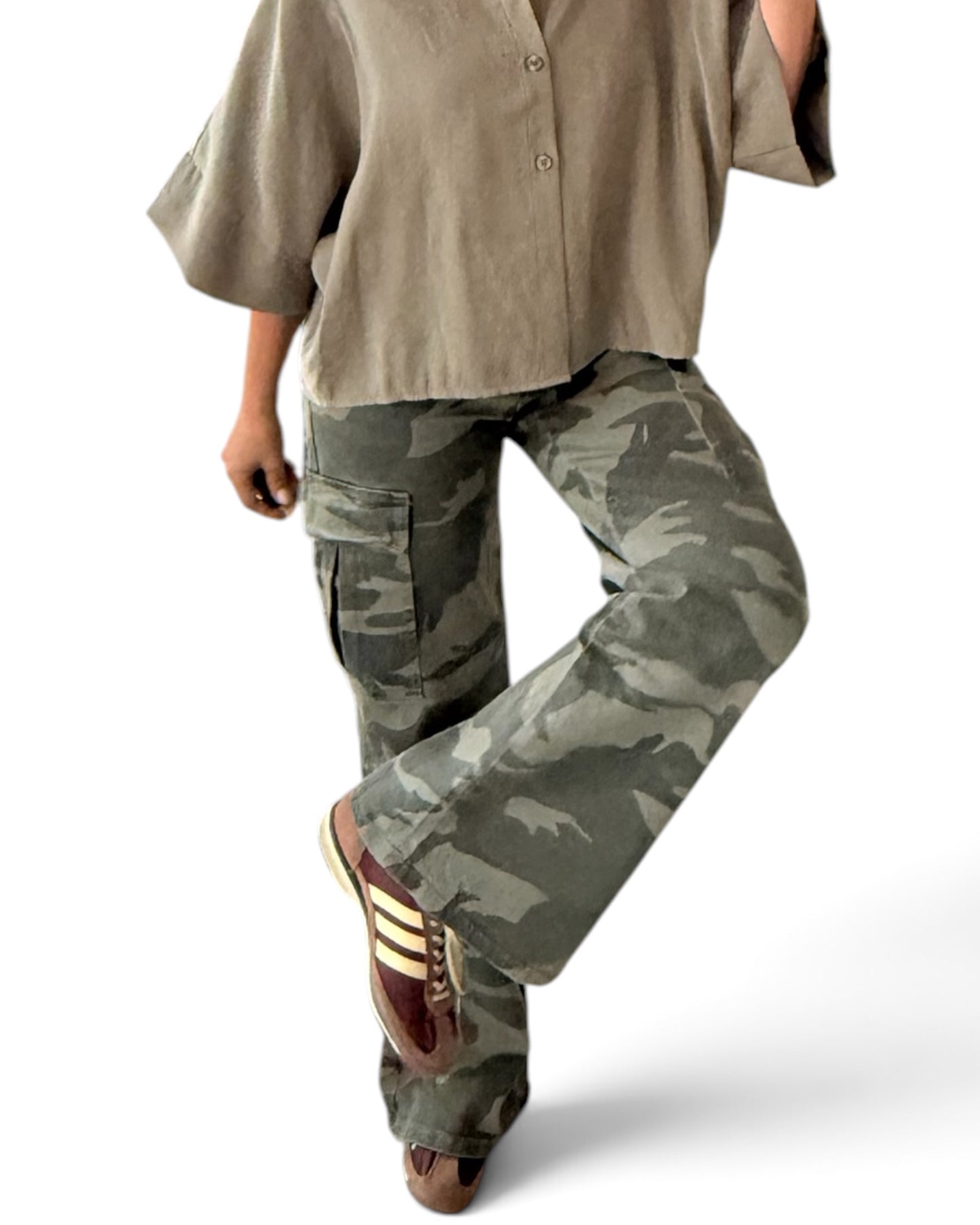 Camisa verde kaki