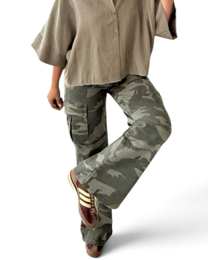 Camisa verde kaki