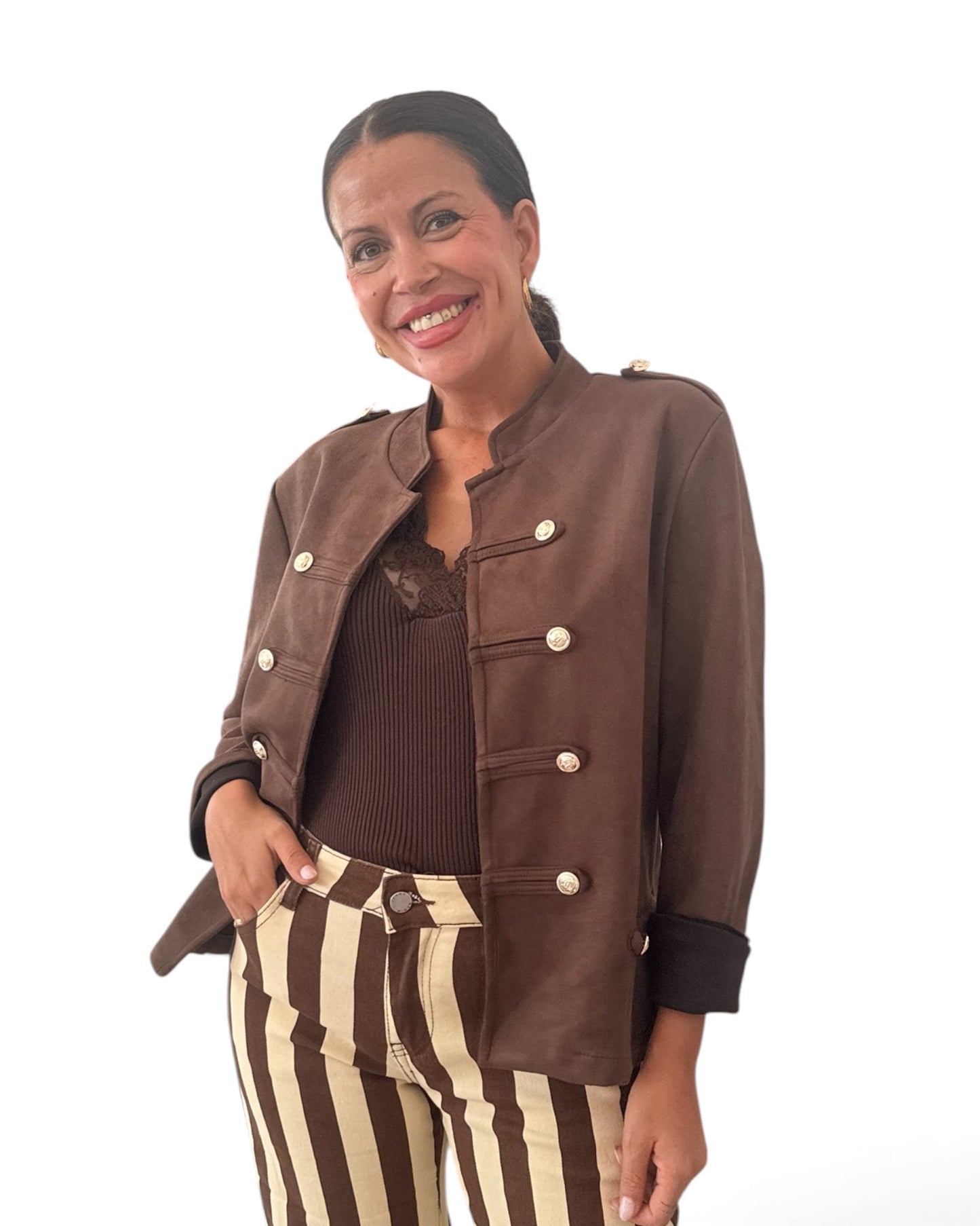 Chaqueta Napoleón chocolate