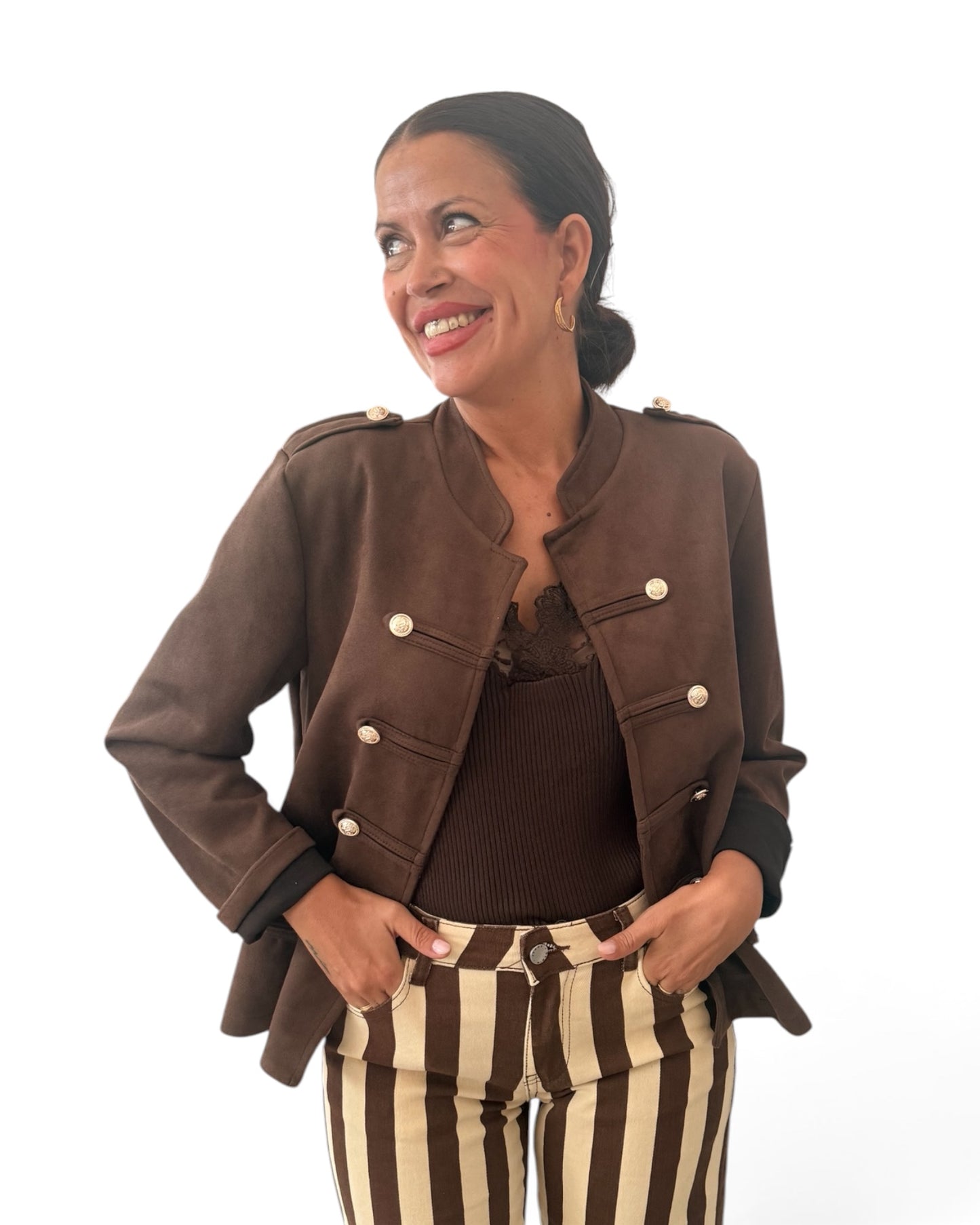Chaqueta Napoleón chocolate