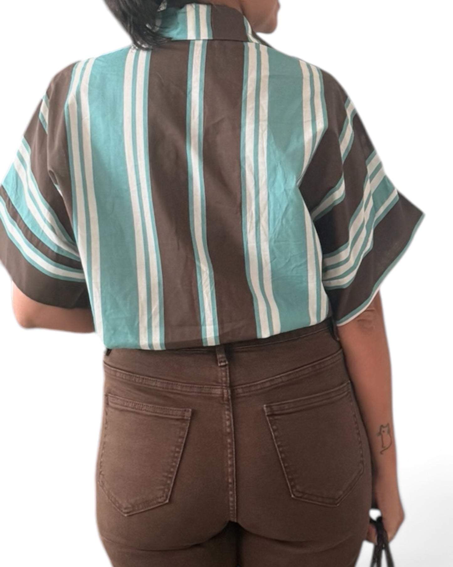 Pantalón trenzado chocolate